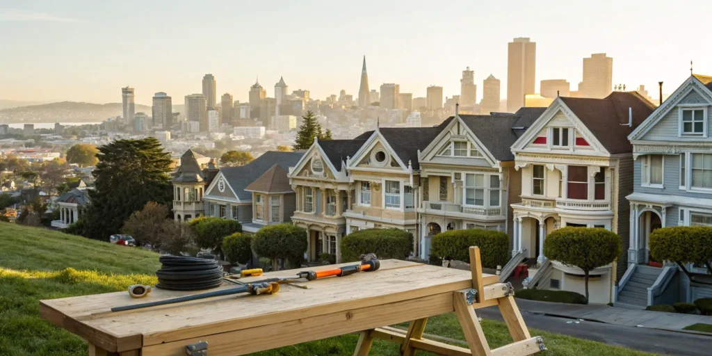 Victorian homes in San Francisco. Home improvement projects.