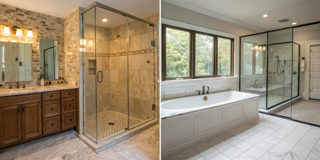 Modern Alameda County bathroom renovation.