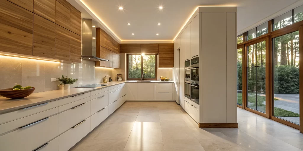 Modern kitchen remodel design.