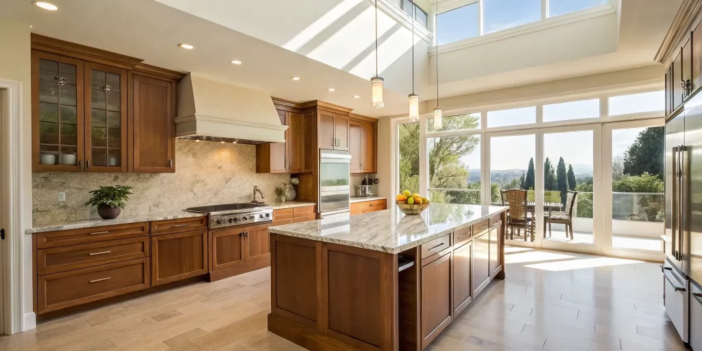 A modern kitchen remodel project completed by professional kitchen remodelers near me.