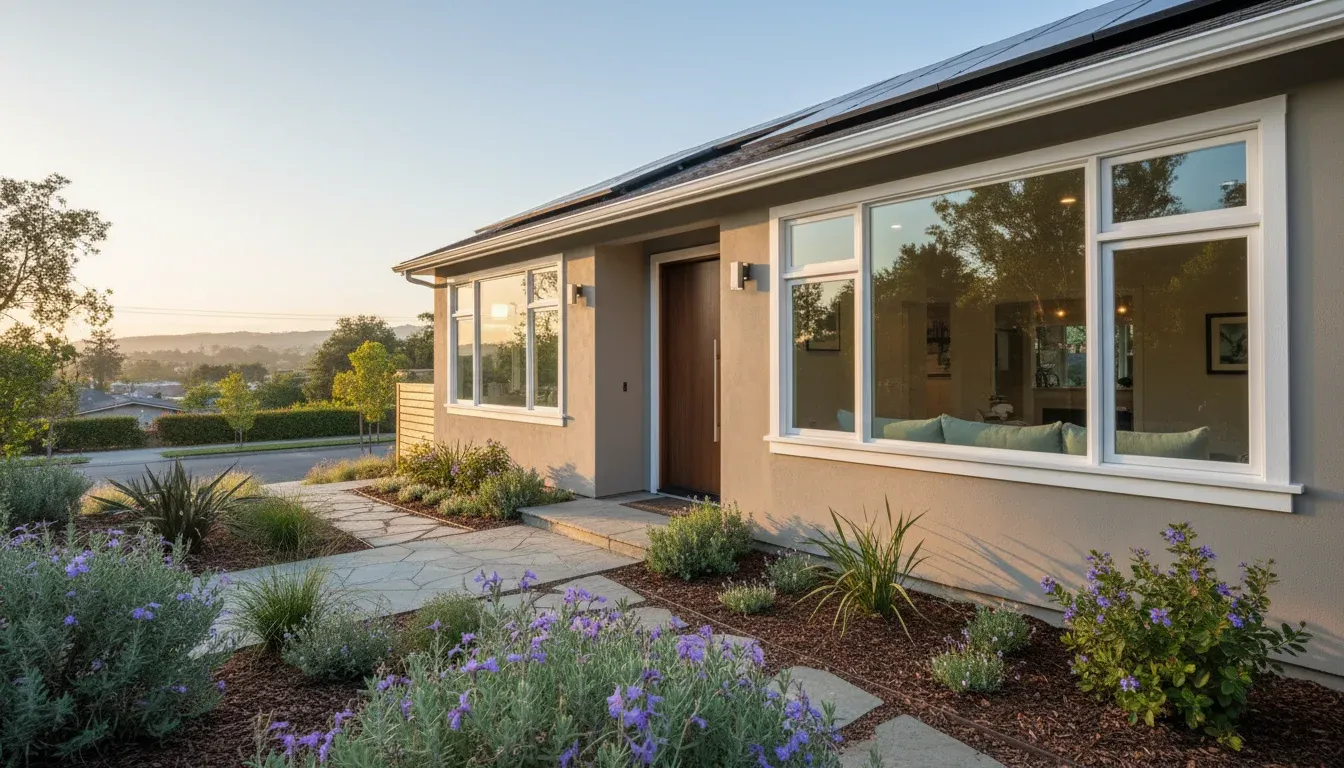 Energy-efficient home with new windows and insulation upgrades in the Bay Area